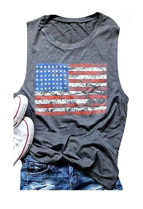 US flag tank top amazon