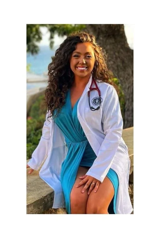 white coat ceremony girl buy dress