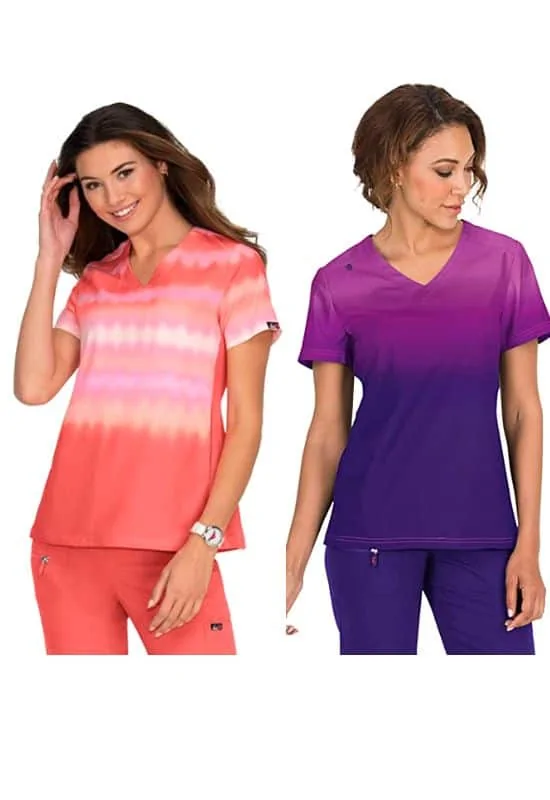 Stylish gradient scrub for nurse nurse outfits aesthetic