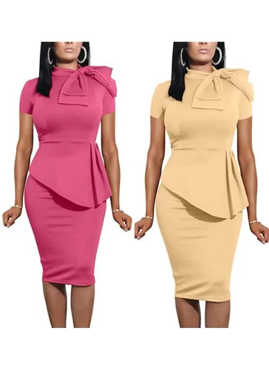 Peplum dress what to wear to steakhouse