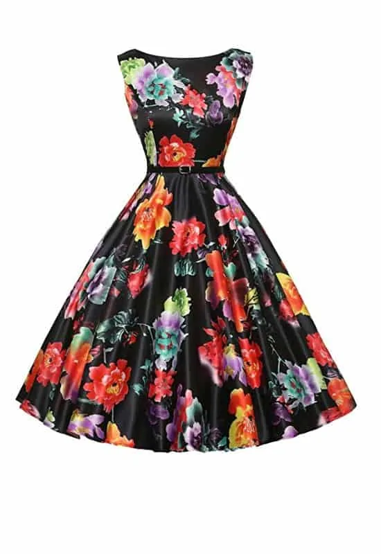 Vintage cuban-inspired dress on Amazon