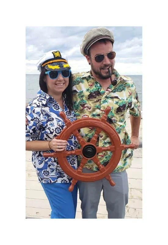 Hawaiian shirt for a yacht rock party