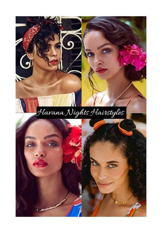 Havana nights hairstyles and headpieces