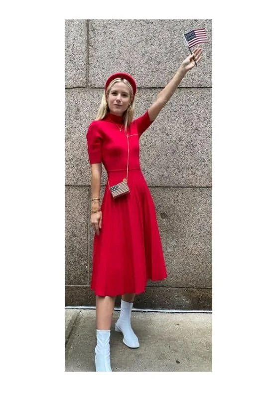 Patriotic outfits oath cermeony