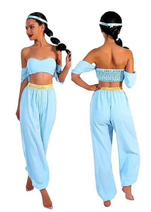 Princess Jasmine Costume for Women Halloween Oasis Arabian Princess Costume