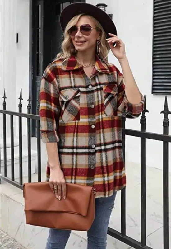 Cute plaid shirt in October