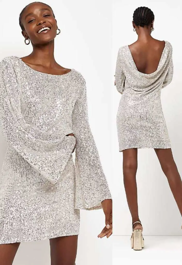 Classy sequin dress for Dirty 30