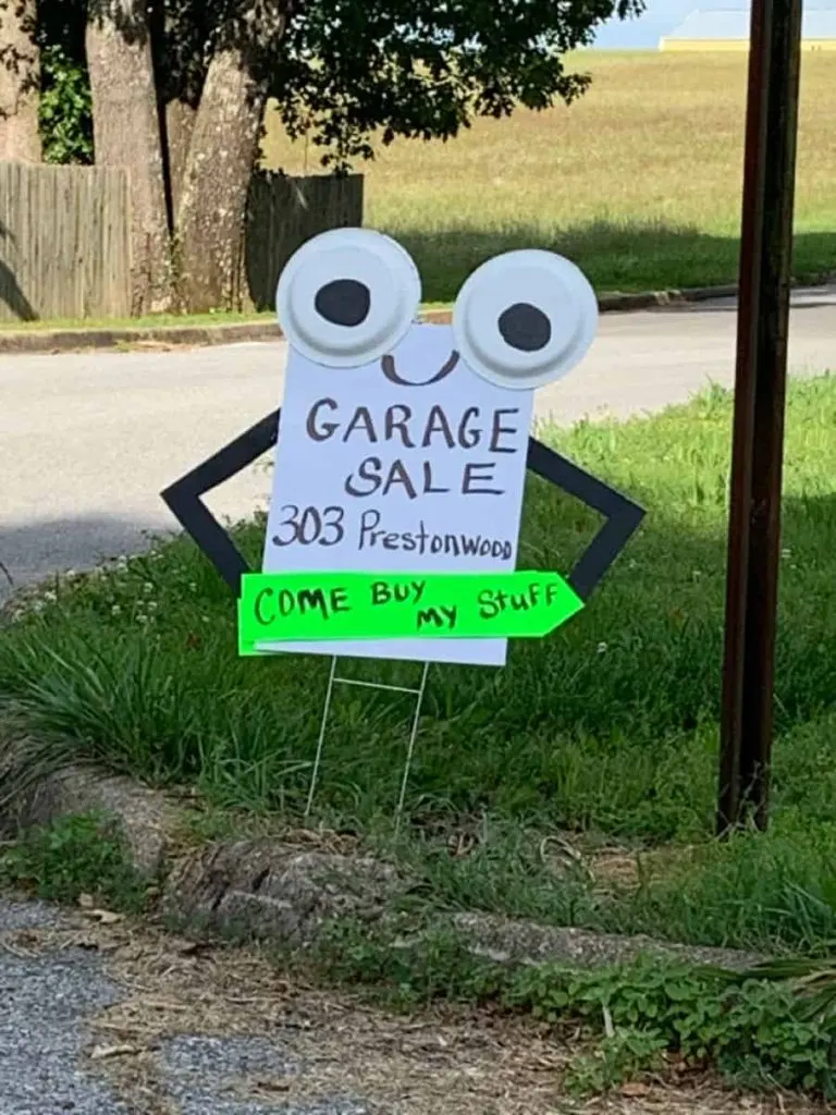 Garage Sale charity fundraising idea