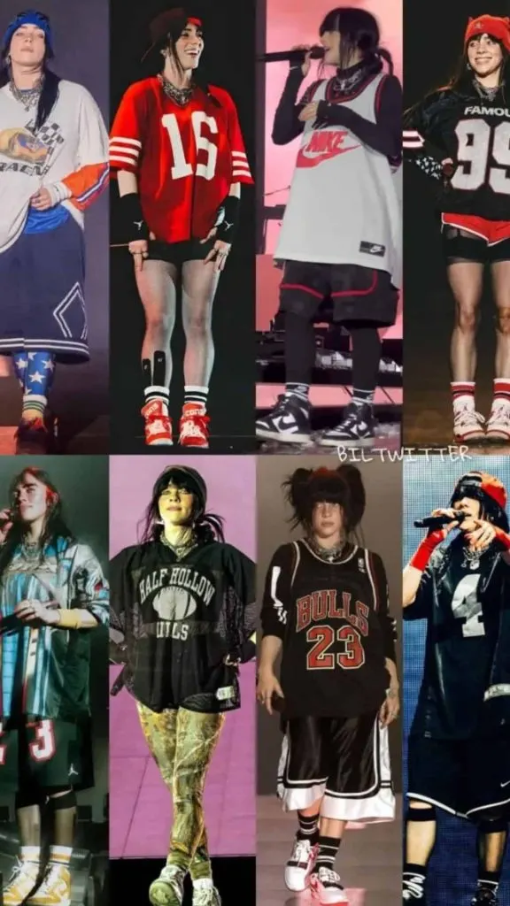Billie Eilish jersey outfit ideas