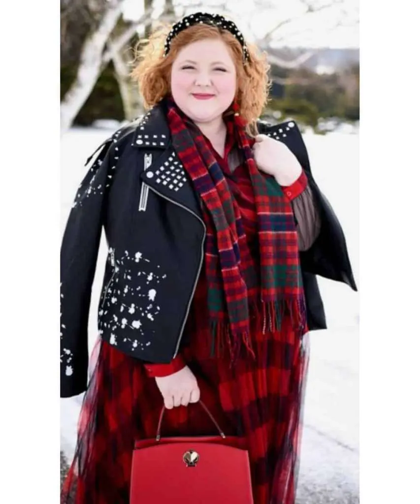 red biker jackets for xmas vibes