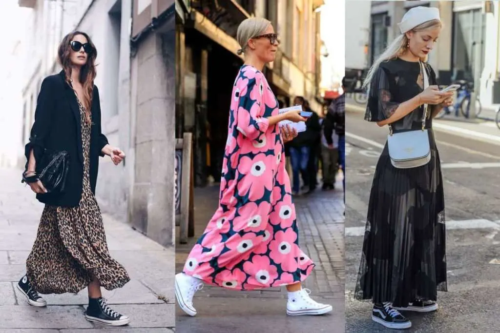 The Classic Maxi Dress With Converse Look