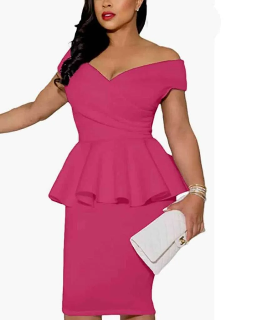 revenge peplum dress