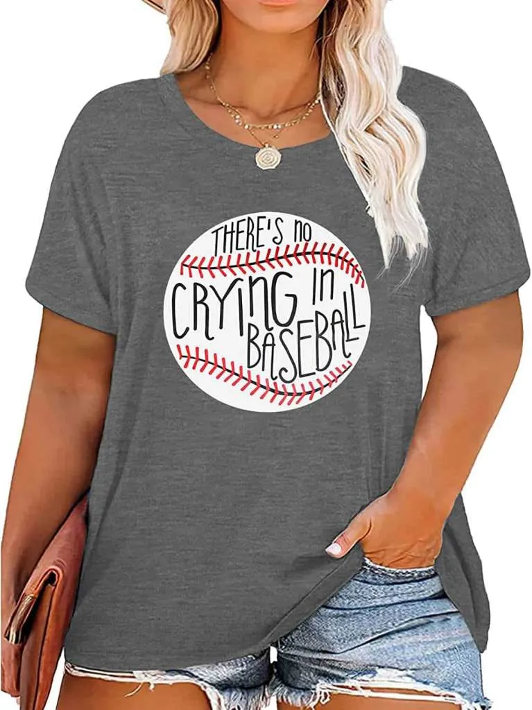 plus size baseball tee