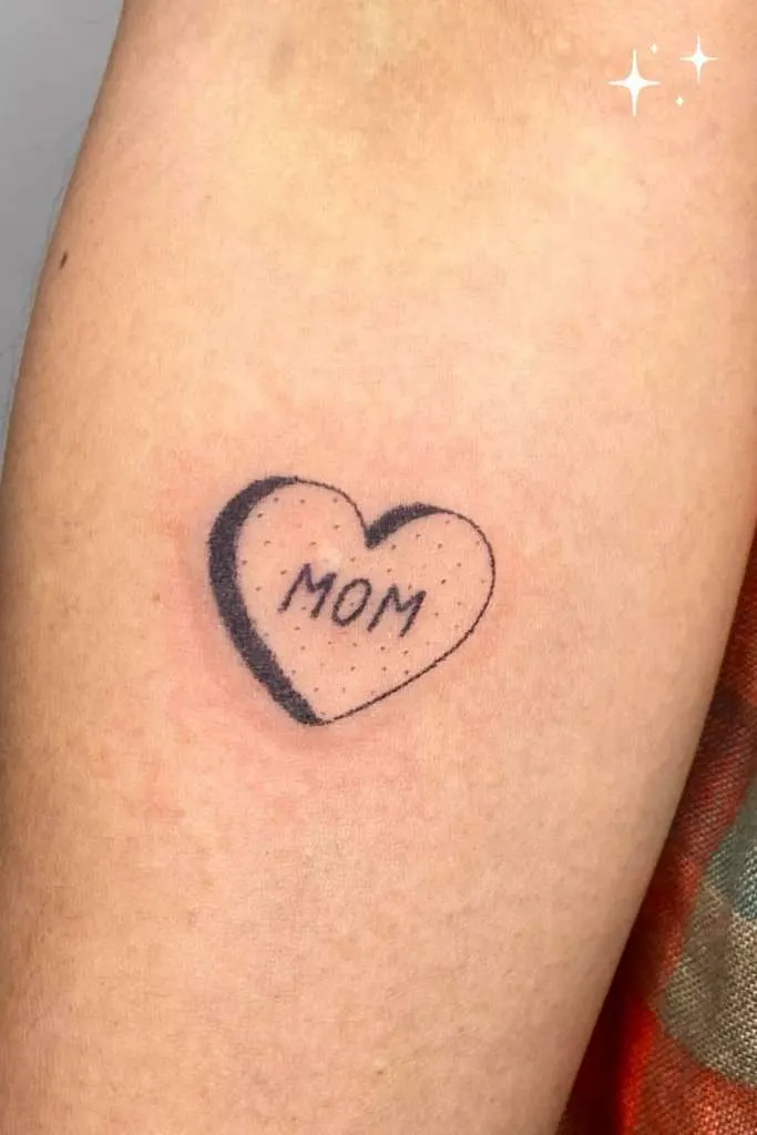 Cute love mom tattoo