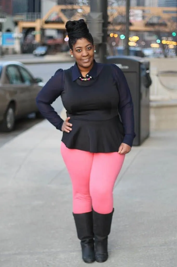 peplum top and leggings plus size
