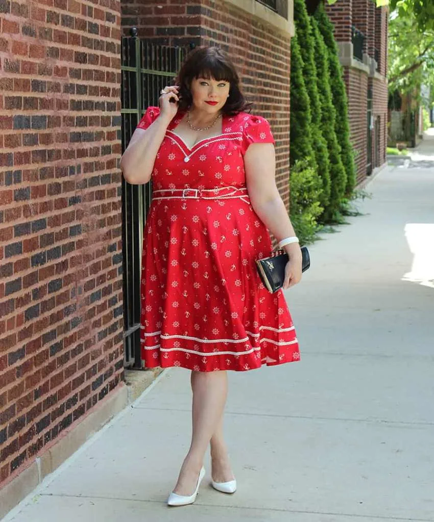 plus size 21st birthday outfits red
