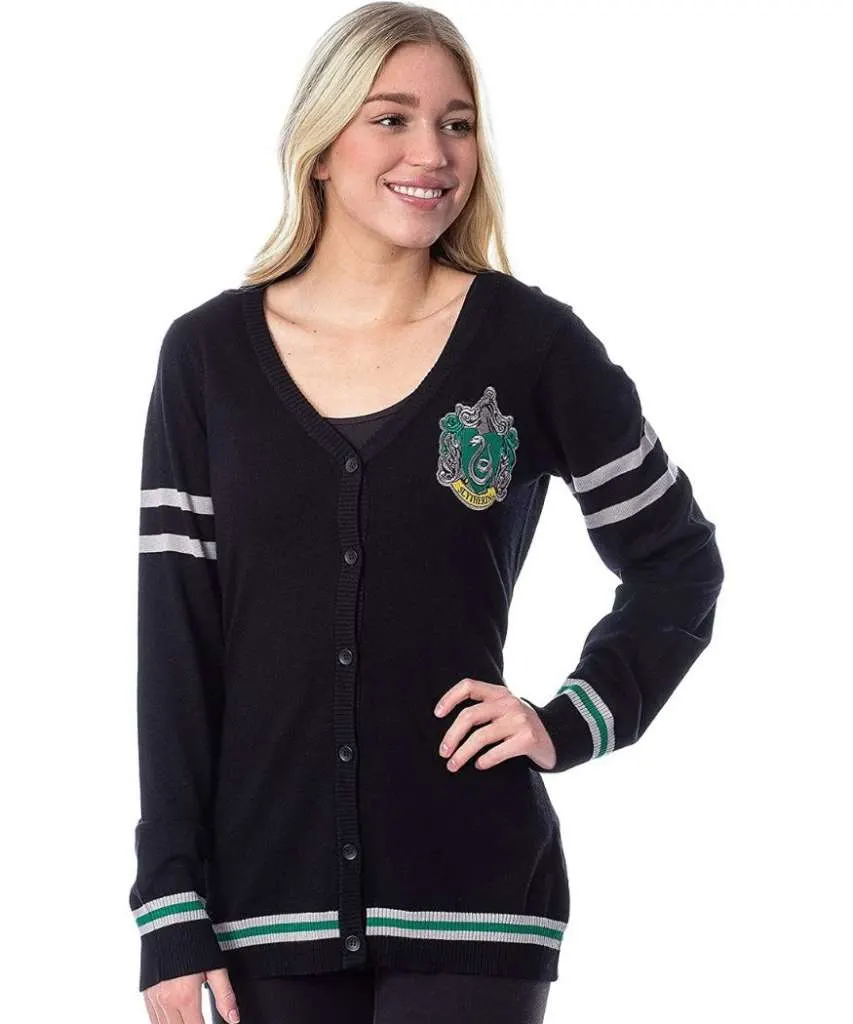 preppy cardigan Slytherin house