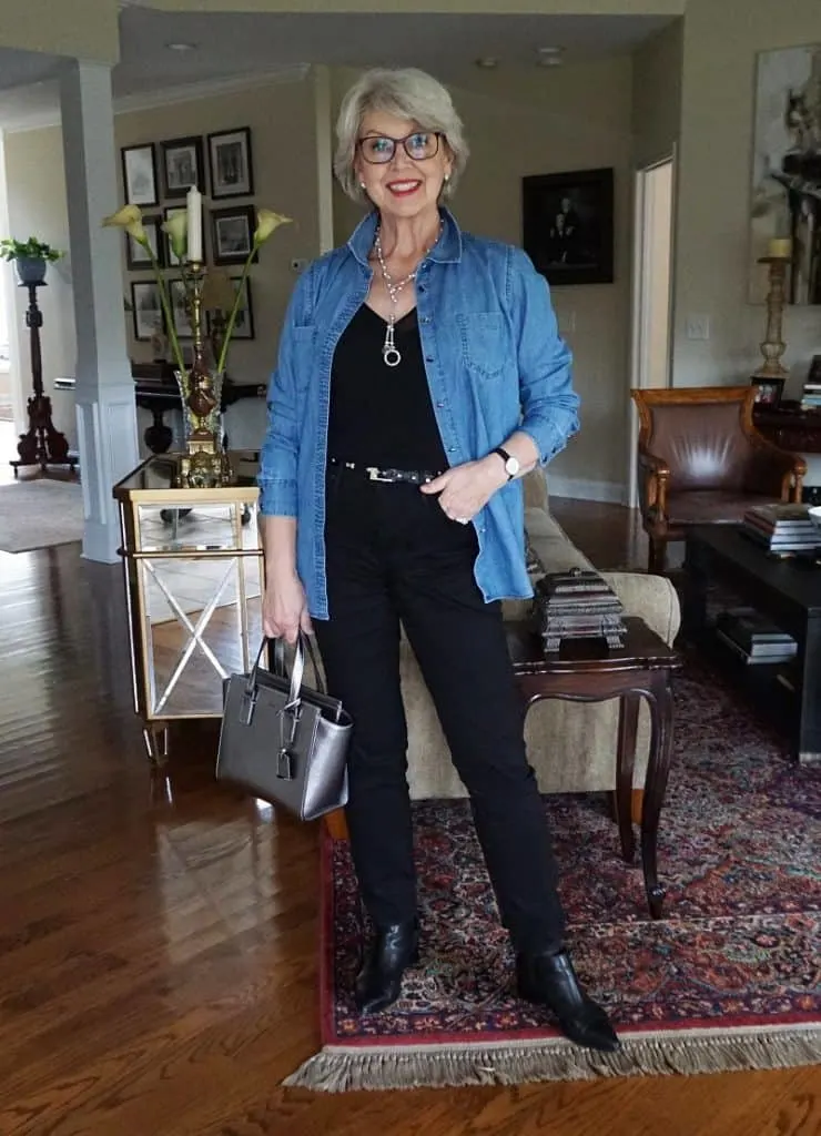 black ankle boots outfit ideas