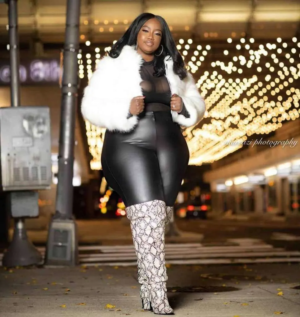 faux leather leggings baddie plus size outfits