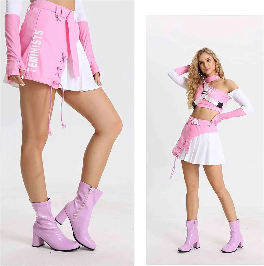 pink gogo boots amazon