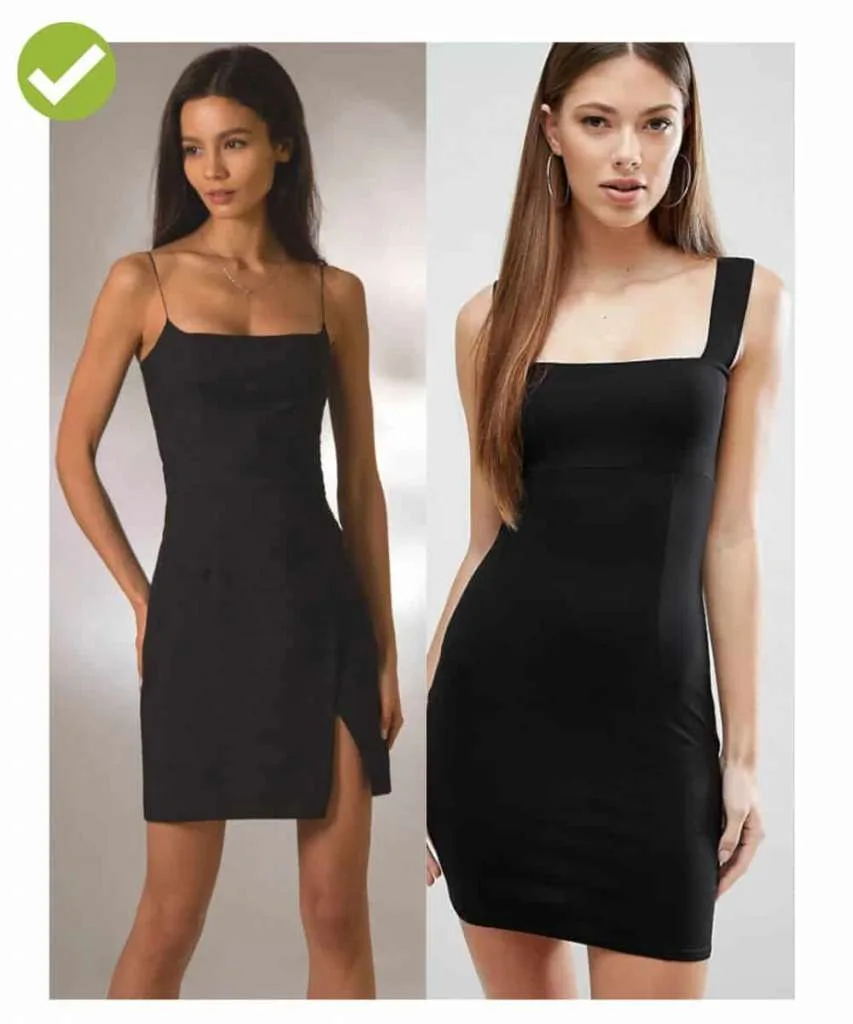 thin strap makes breast look bigger