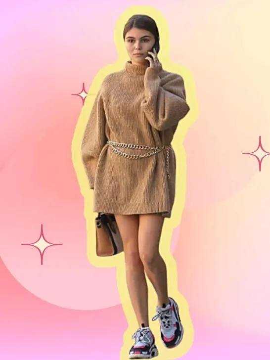 *2026* How to wear a sweater dress with sneakers?✨18 outfit+ tips!