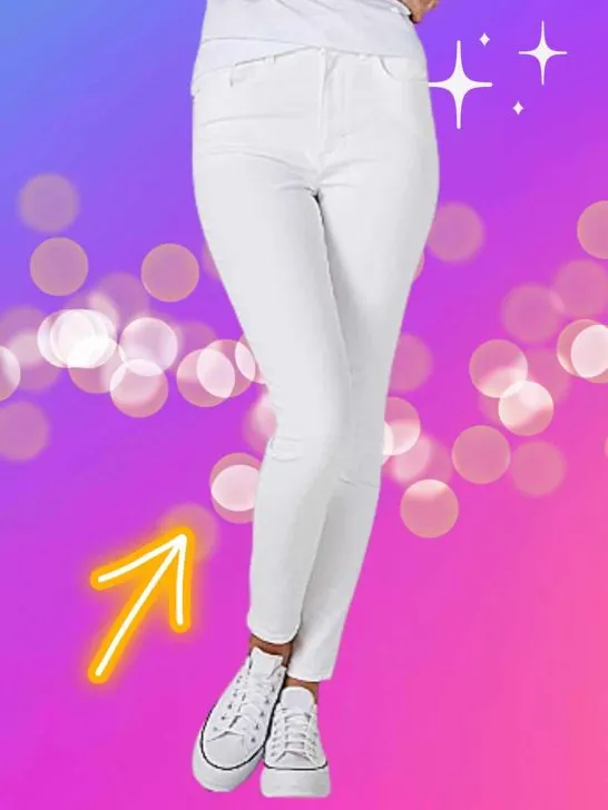 *2026* 5 styling to wear white jeans with cellulite +1 secret tool!