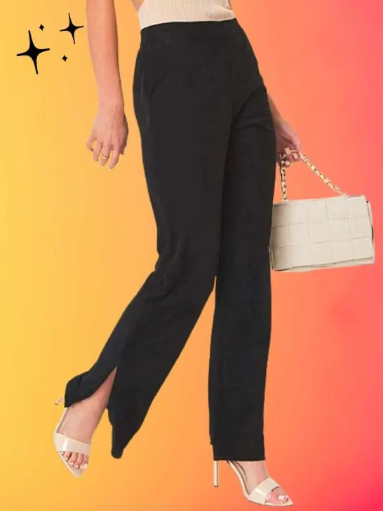 ❤️28 real-life split-leg pants outfits + oddly specific tips!❤️