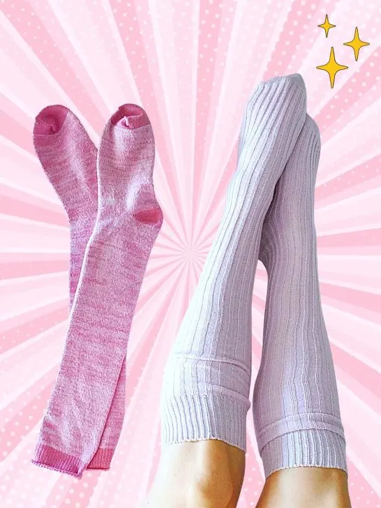 28 aesthetic looks!💖 White knee-high socks outfit to stand out!