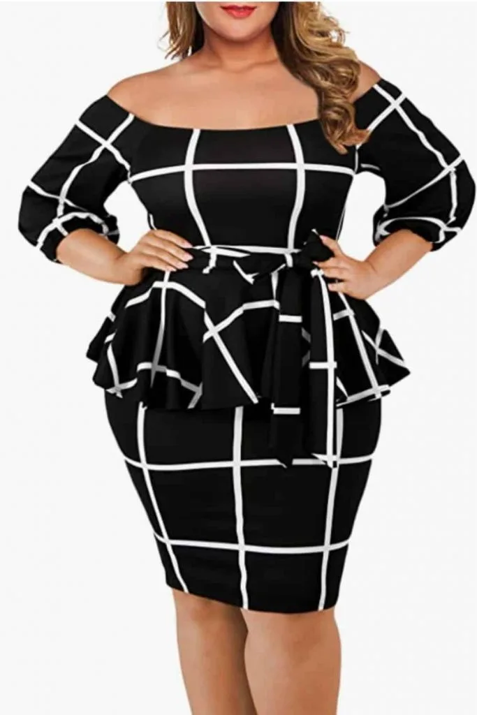 brunch peplum dress