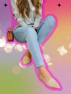 flat shoes jeans outfits