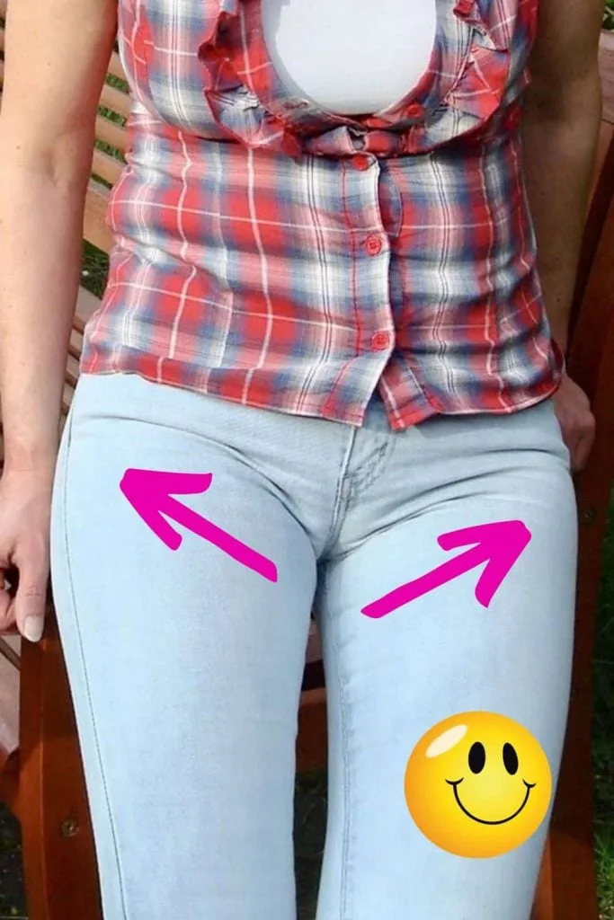 how to tell if jeans fit How to dress belly rolls
