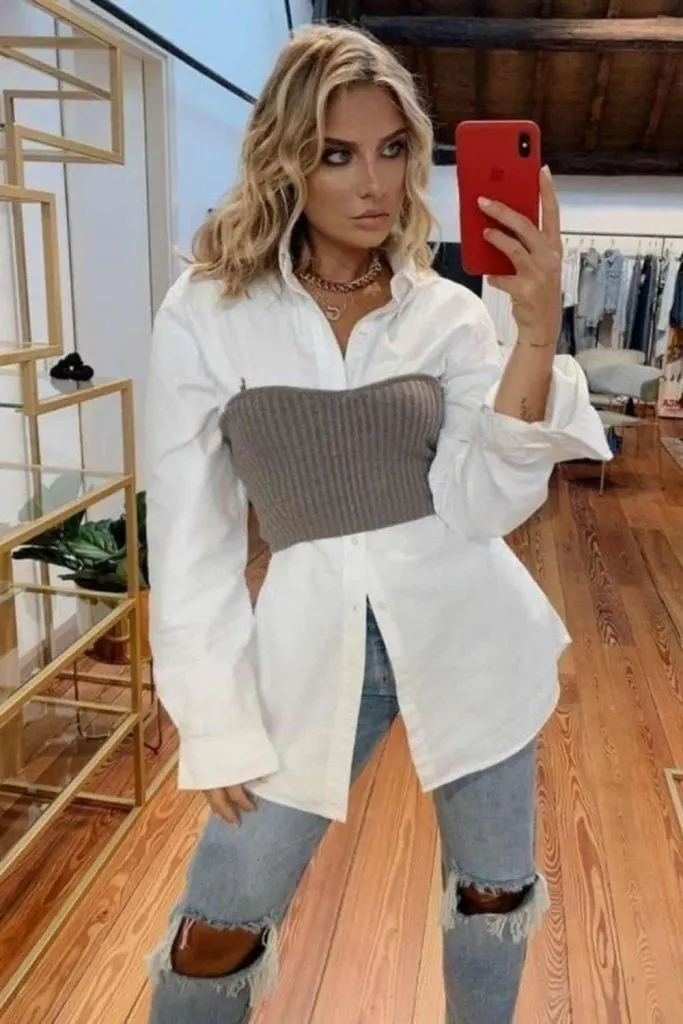 stylish way to hide muffin top