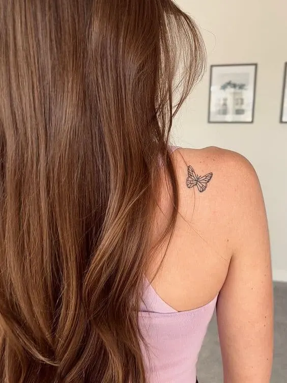 classy butterfly tattoo