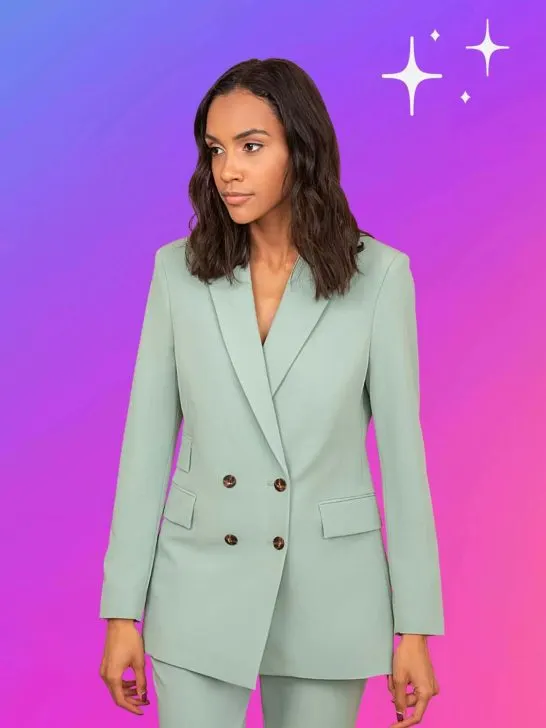 *20 looks in 2026!*How to wear a double-breasted blazer?