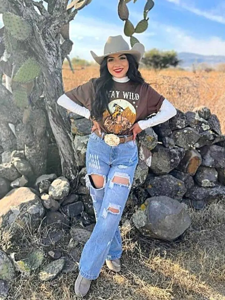 country girl graphic tee winter country concert