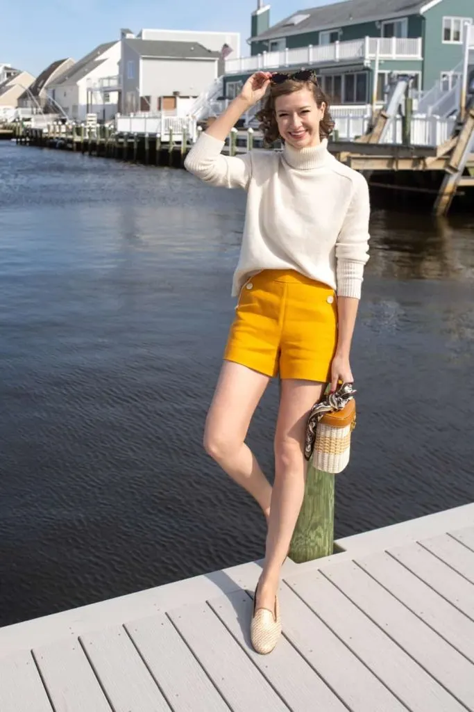 CASUALNESS WITH SAILOR SHORTS