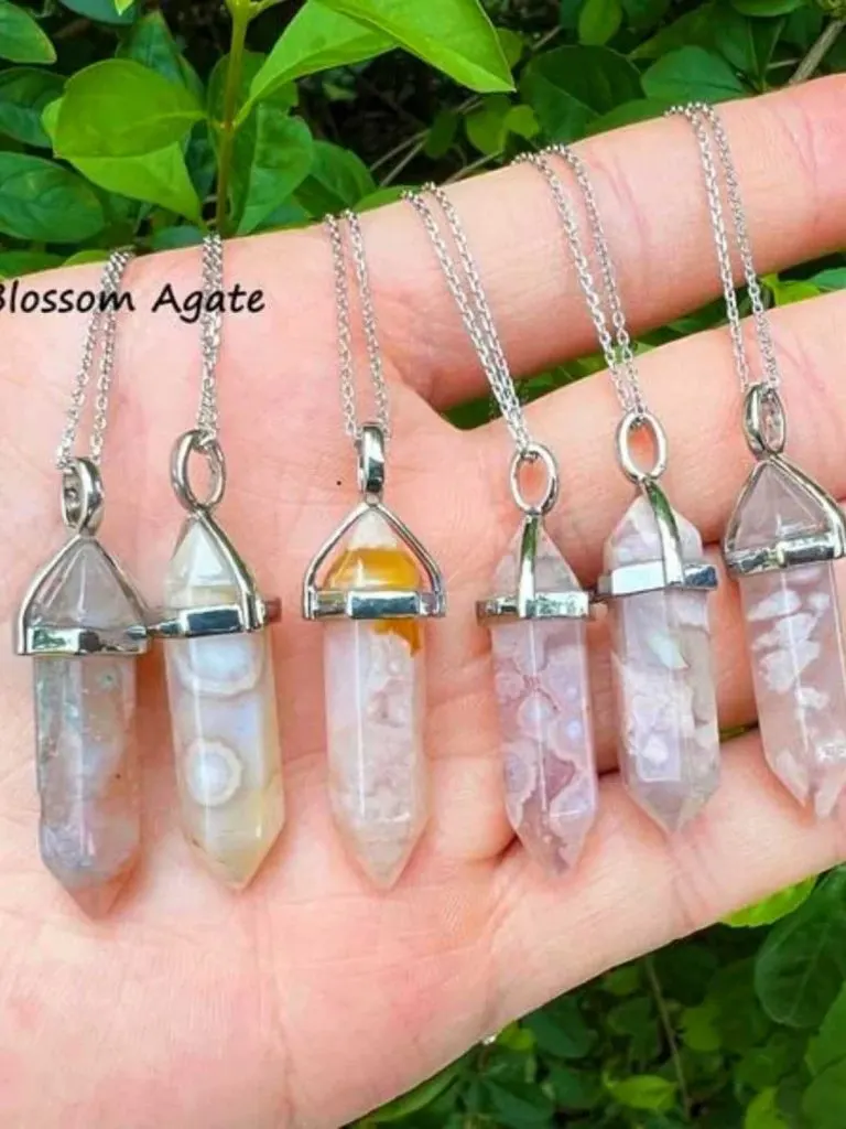 Quartz Crystal Necklace witch outfit ideas
