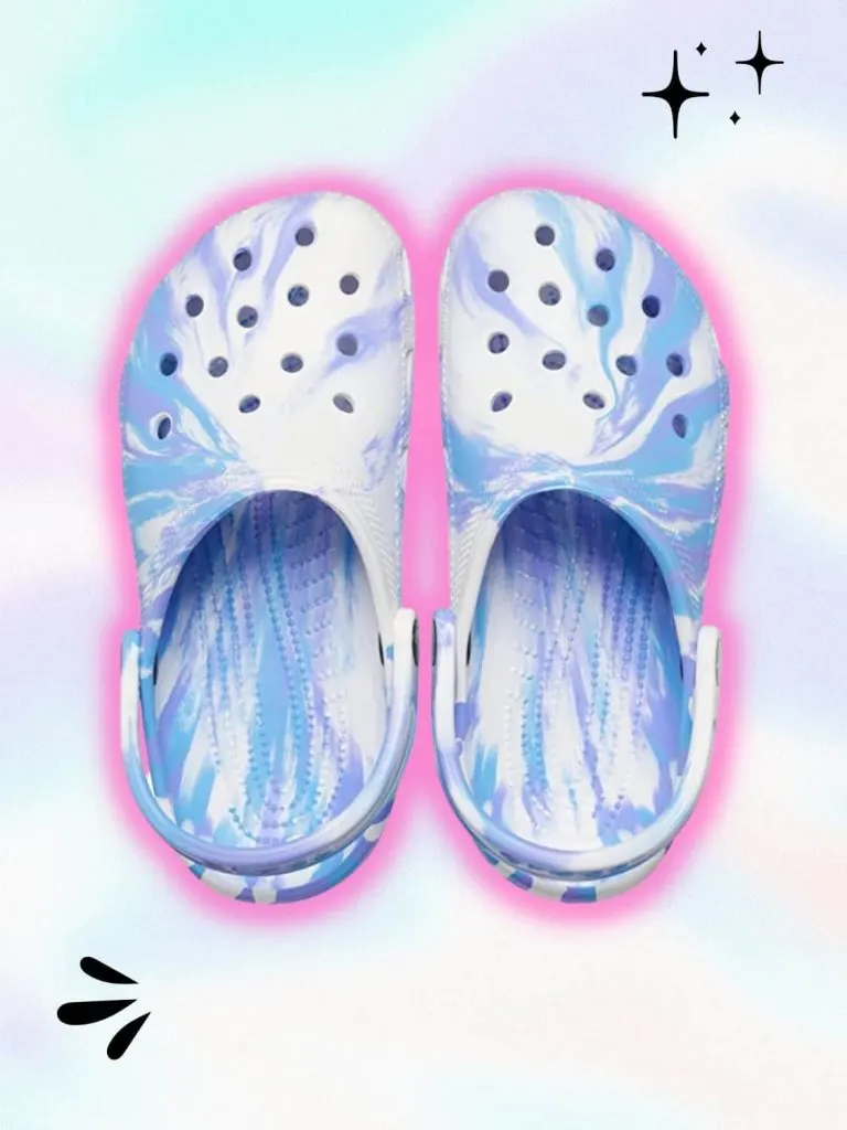 tie-dye crocs concert ideas