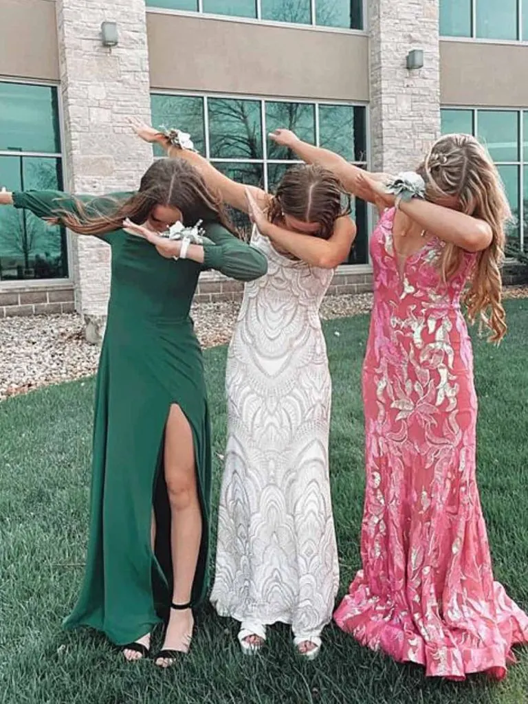 high school dance long dress
