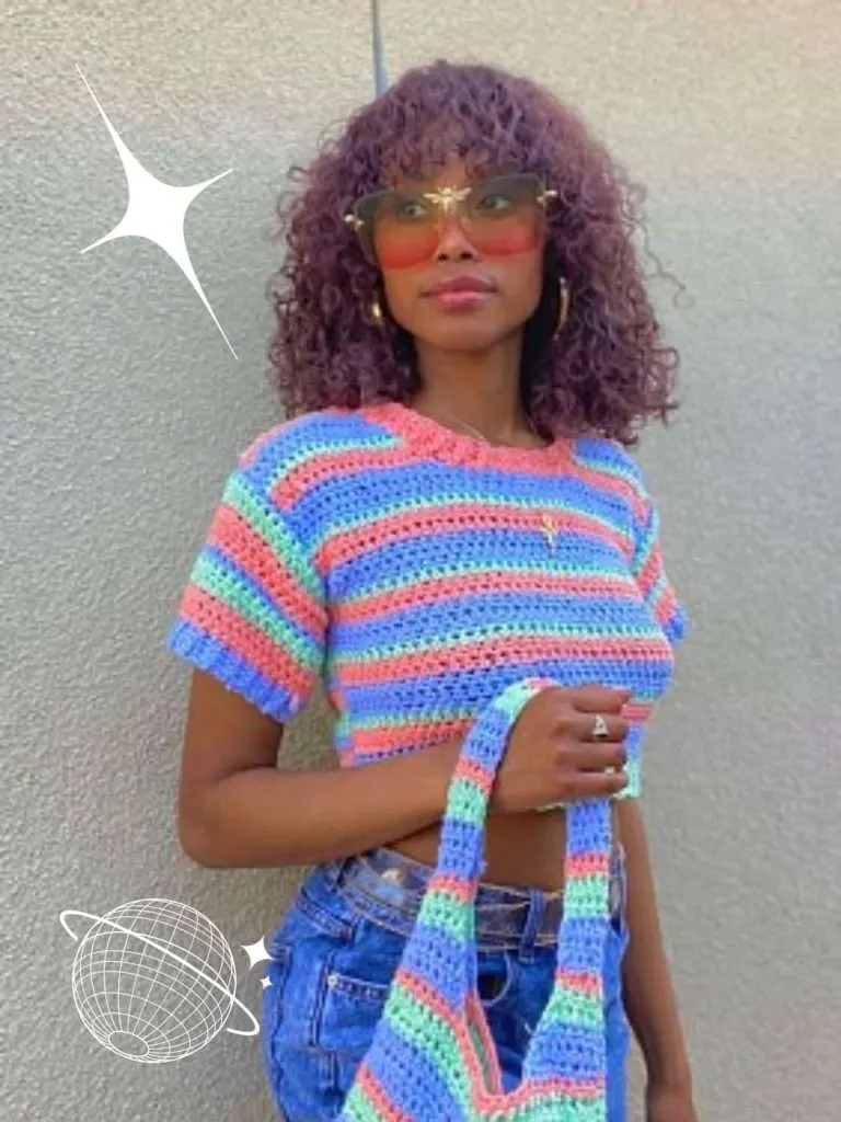 cute pastel crochet blues roots concert