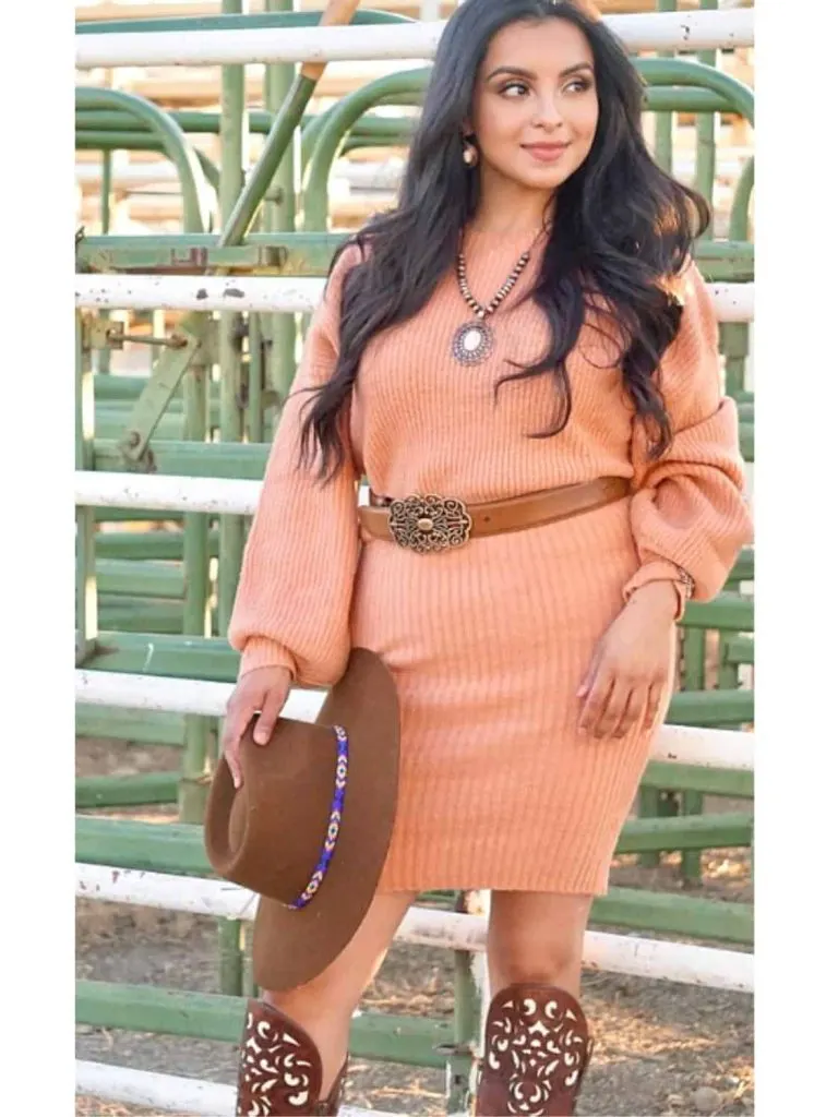 Plus size winter country concert outfit