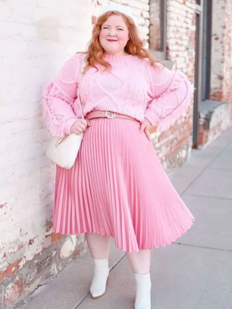 pink vertical stripes outfits