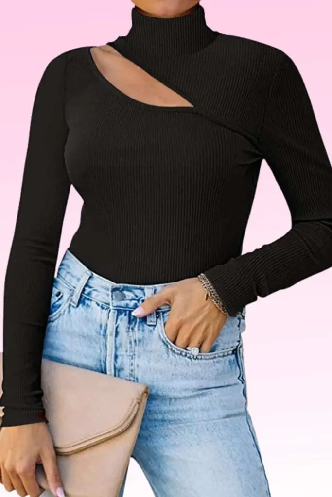 cut out black top amazon