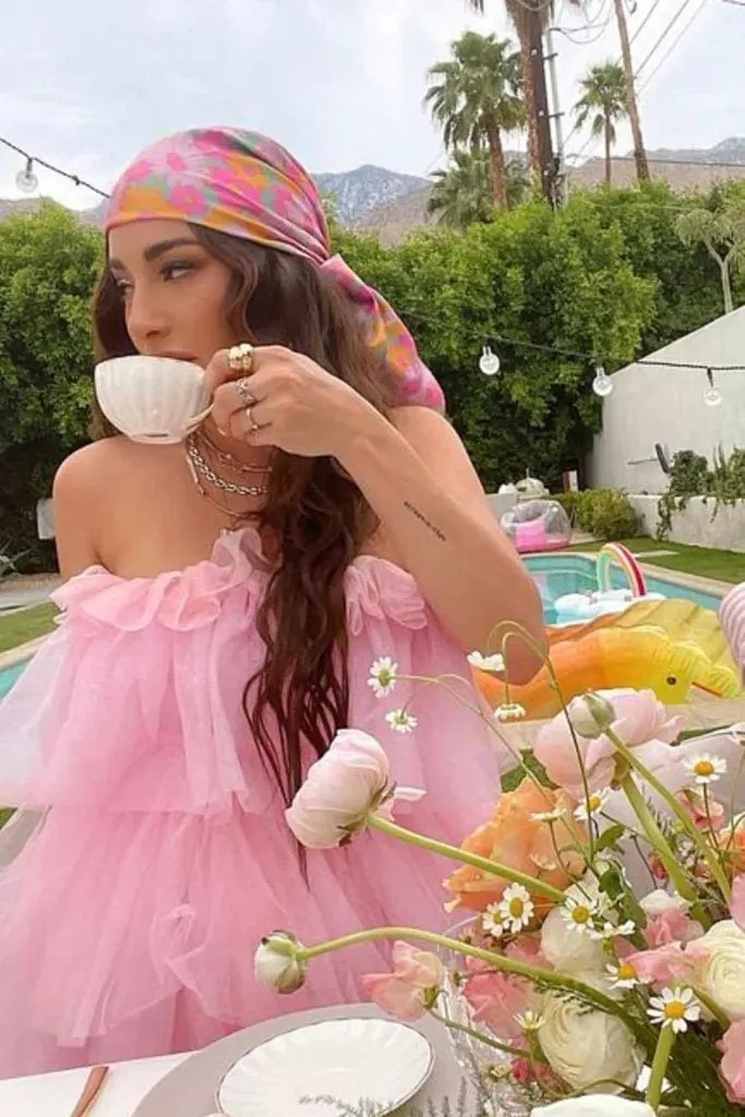 boho bridal tea attire