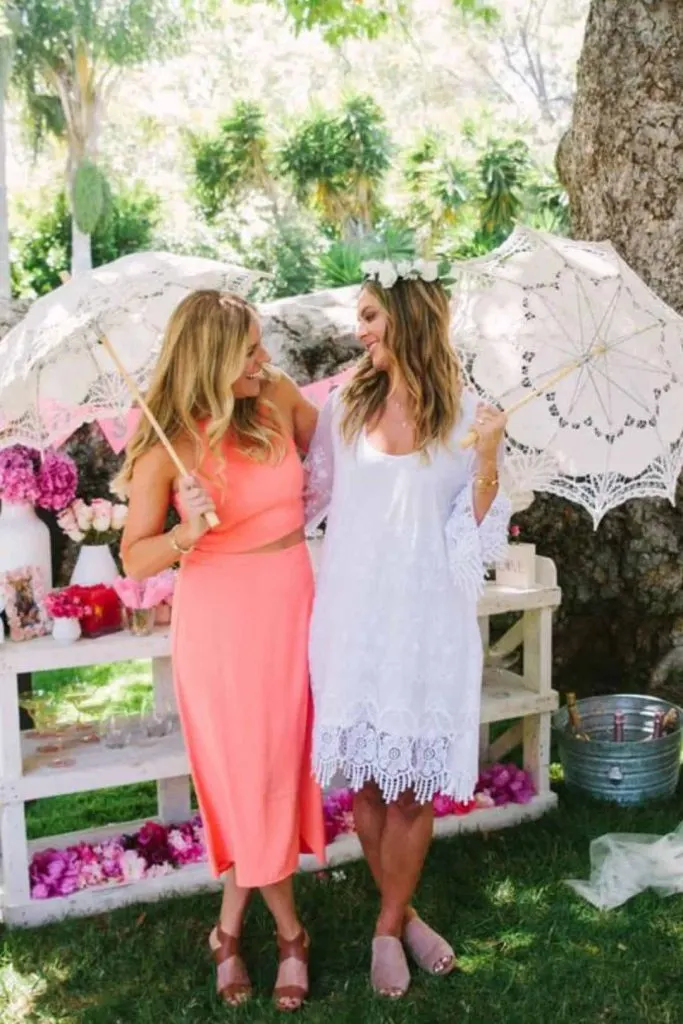 Parasols bridal tea party