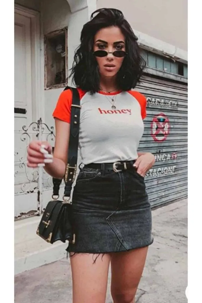 Summer emo outfit for school