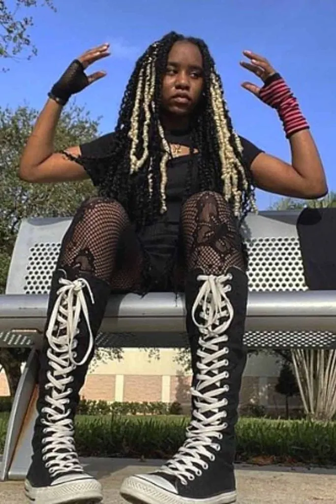 Fingerless arm warmers emo girls