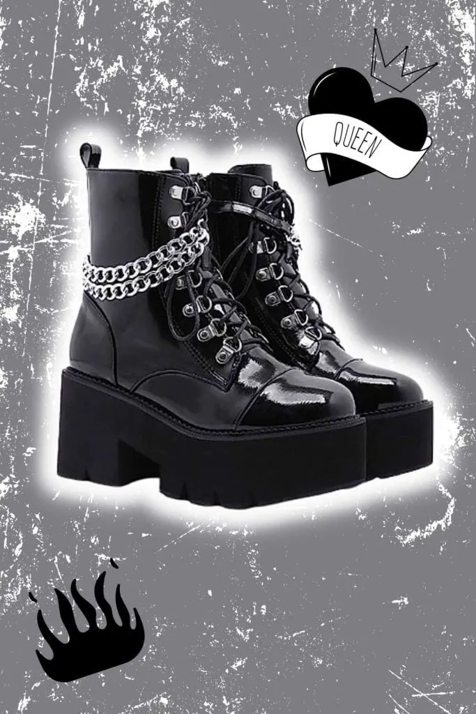 High platform boots emo