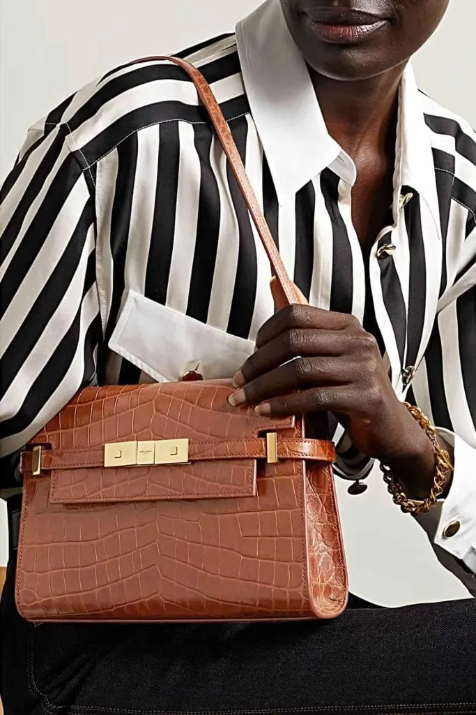 SAINT LAURENT Manhattan leather shoulder bag